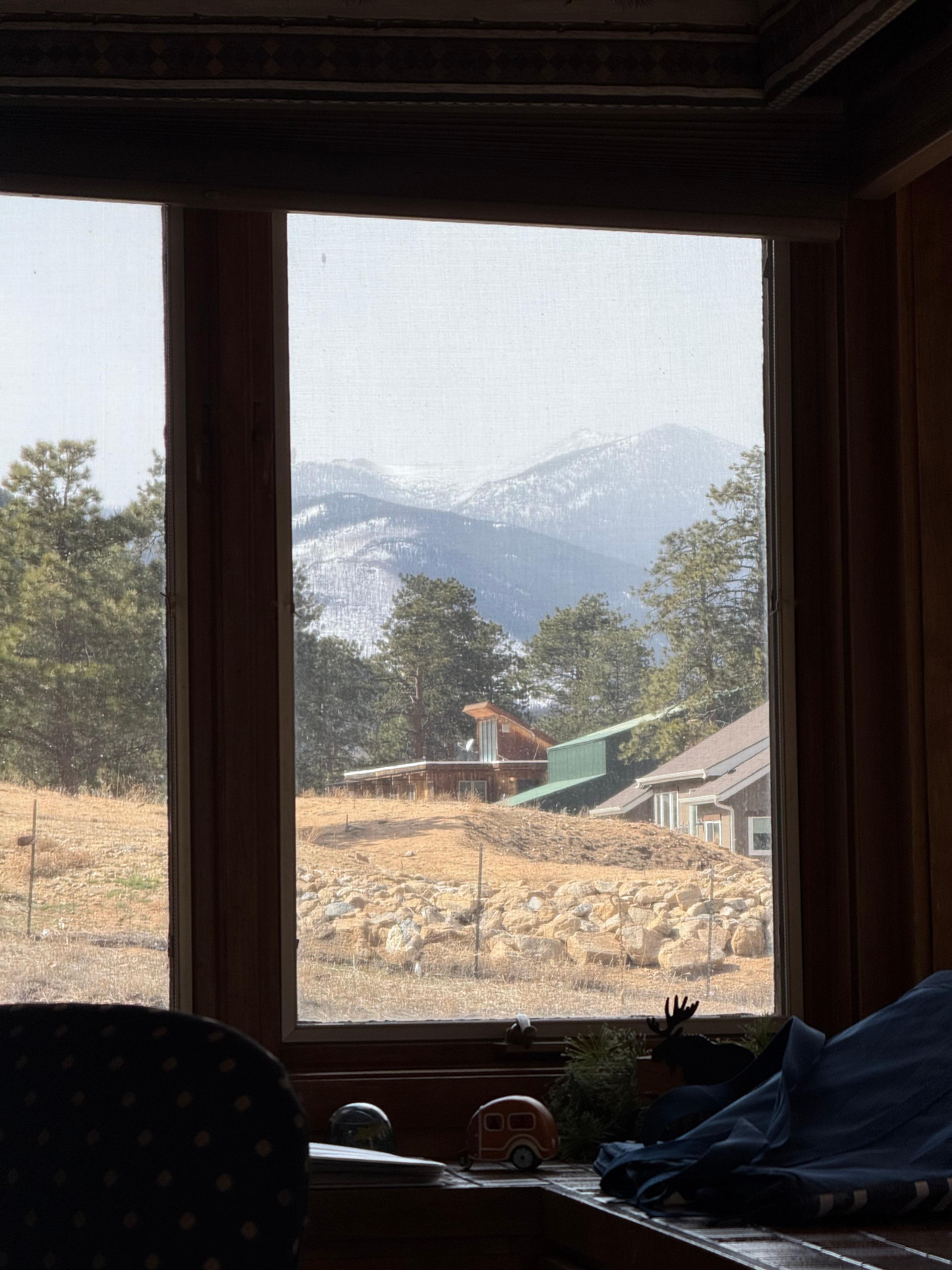 View from the dining room table