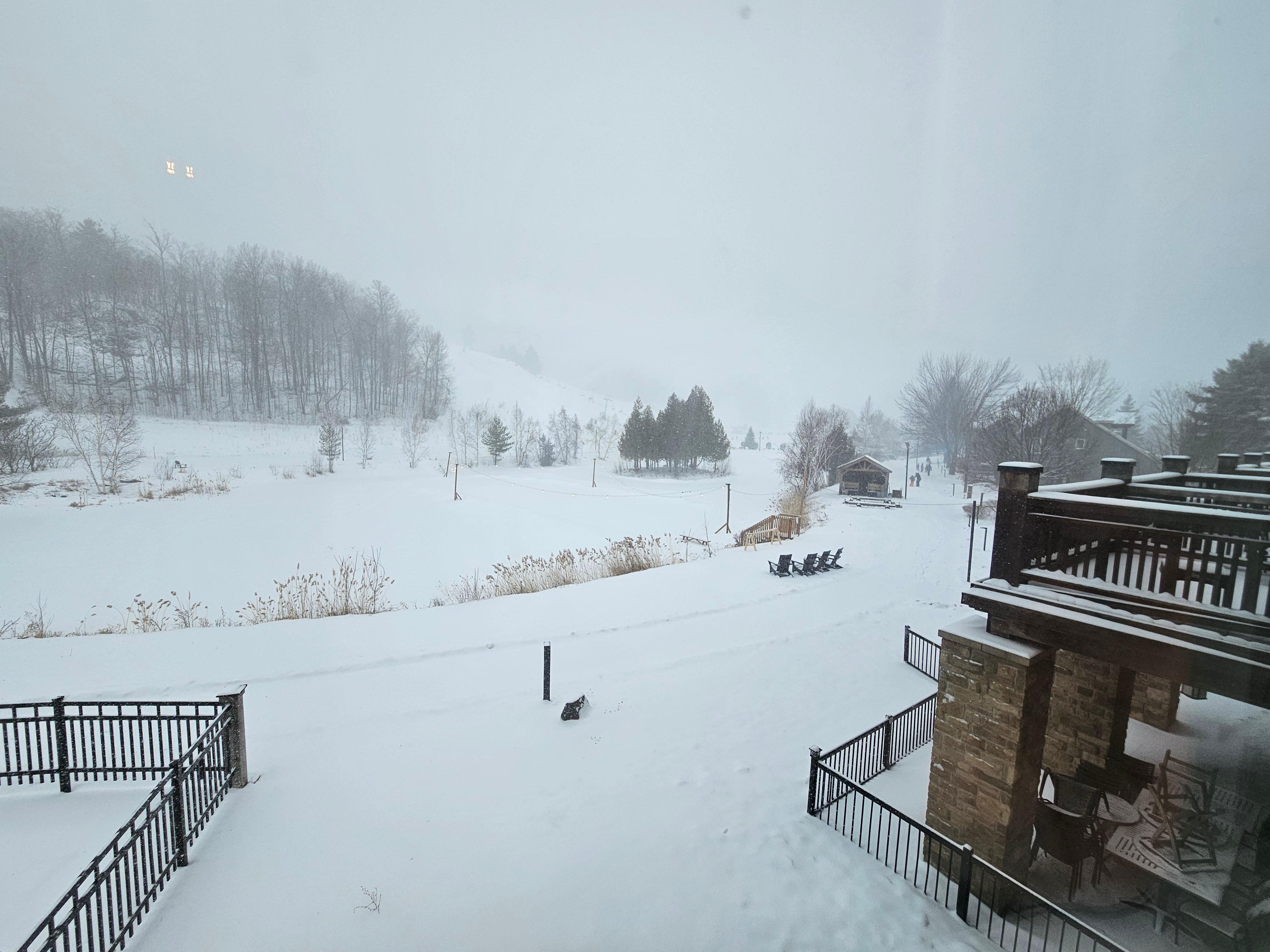 Taken from our room window in the morning.