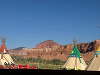 View from our cabin porch