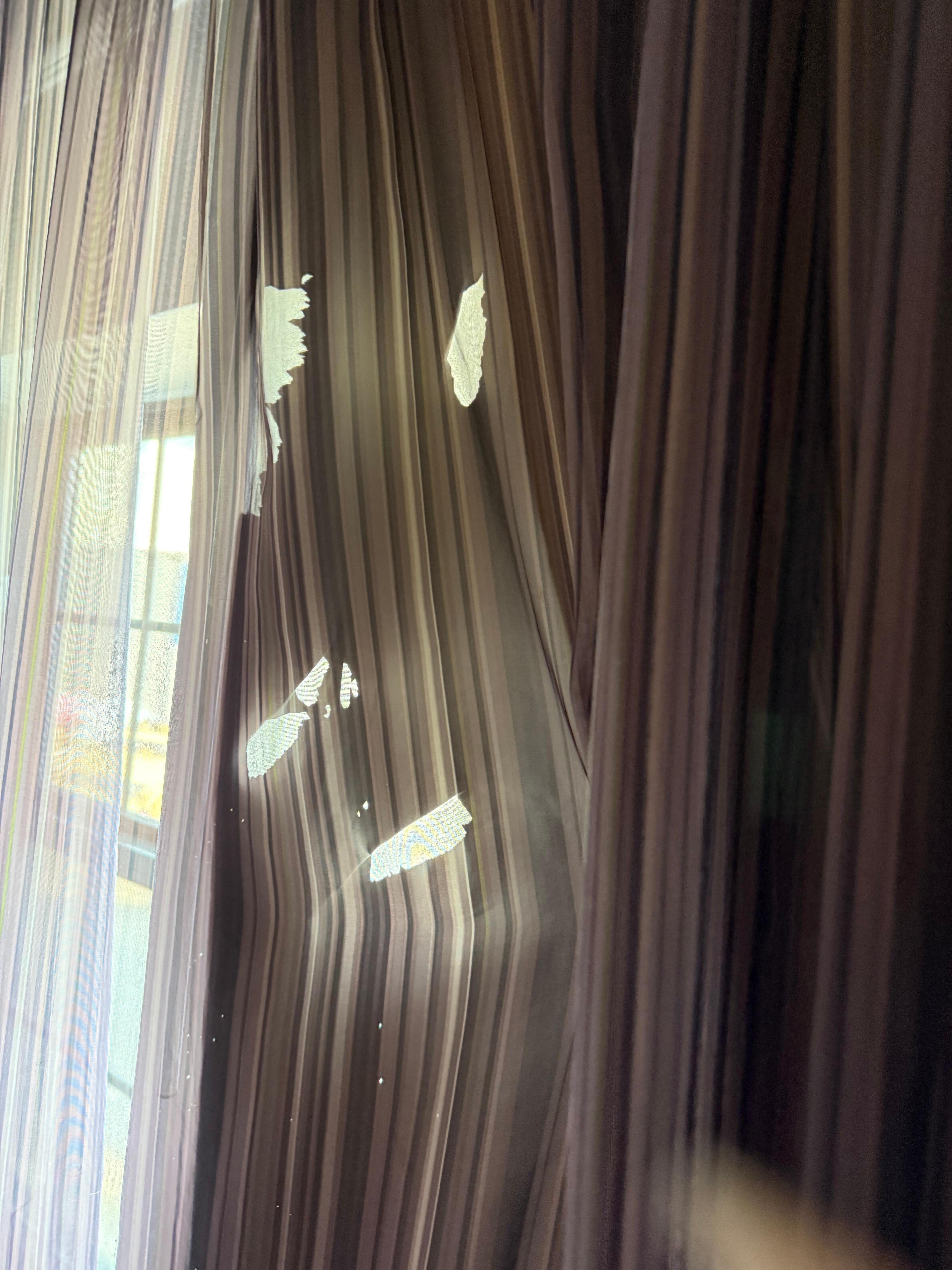 Curtains in the room