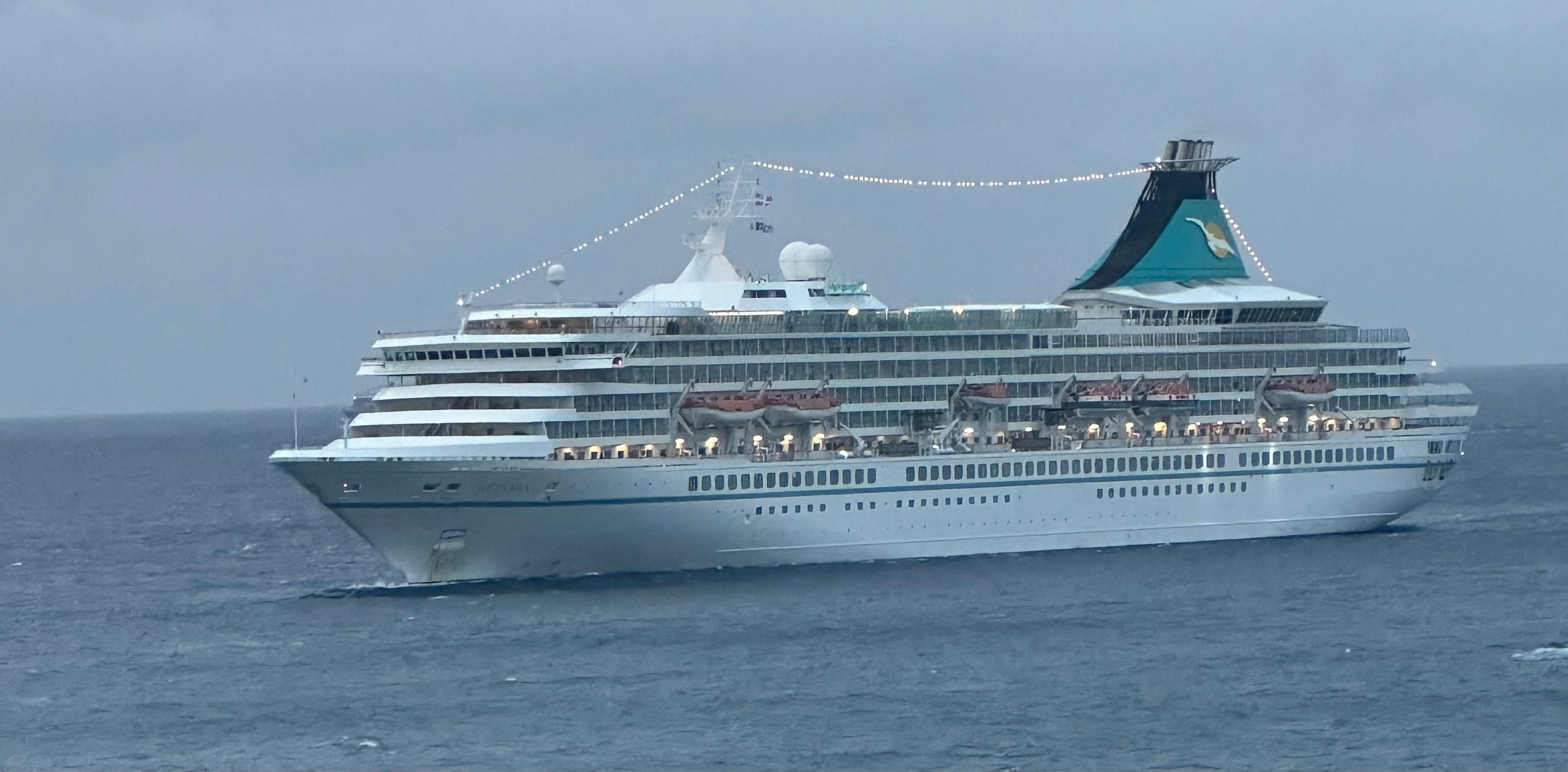 Watched the cruise ships come and go. 