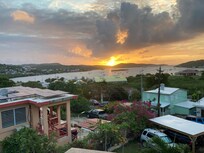 View from porch at sunrise