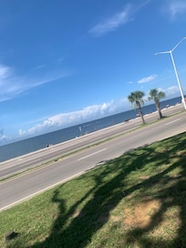 This is from the hotel parking lot