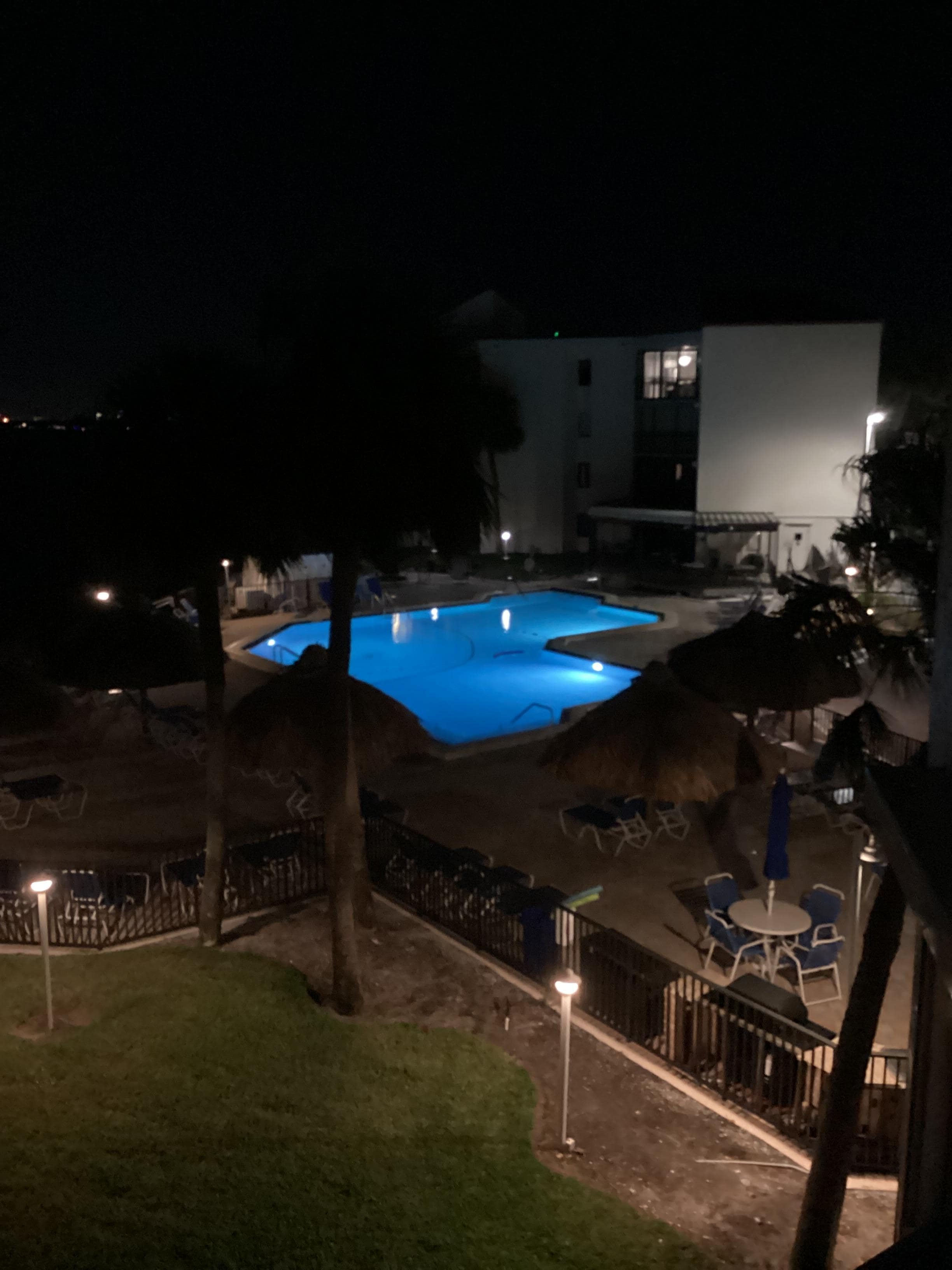 Evening view from balcony