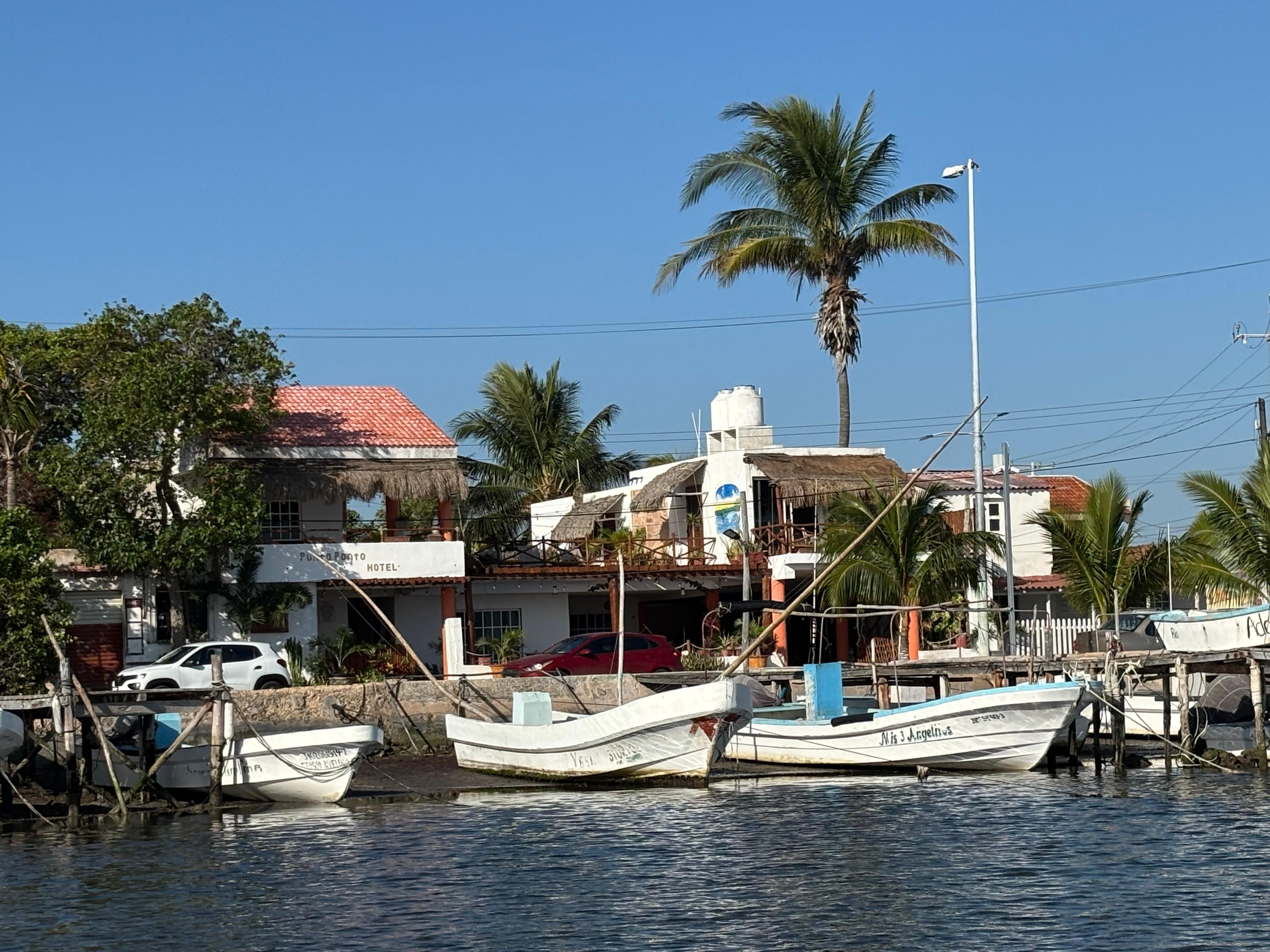 View of hotel from tour boat
