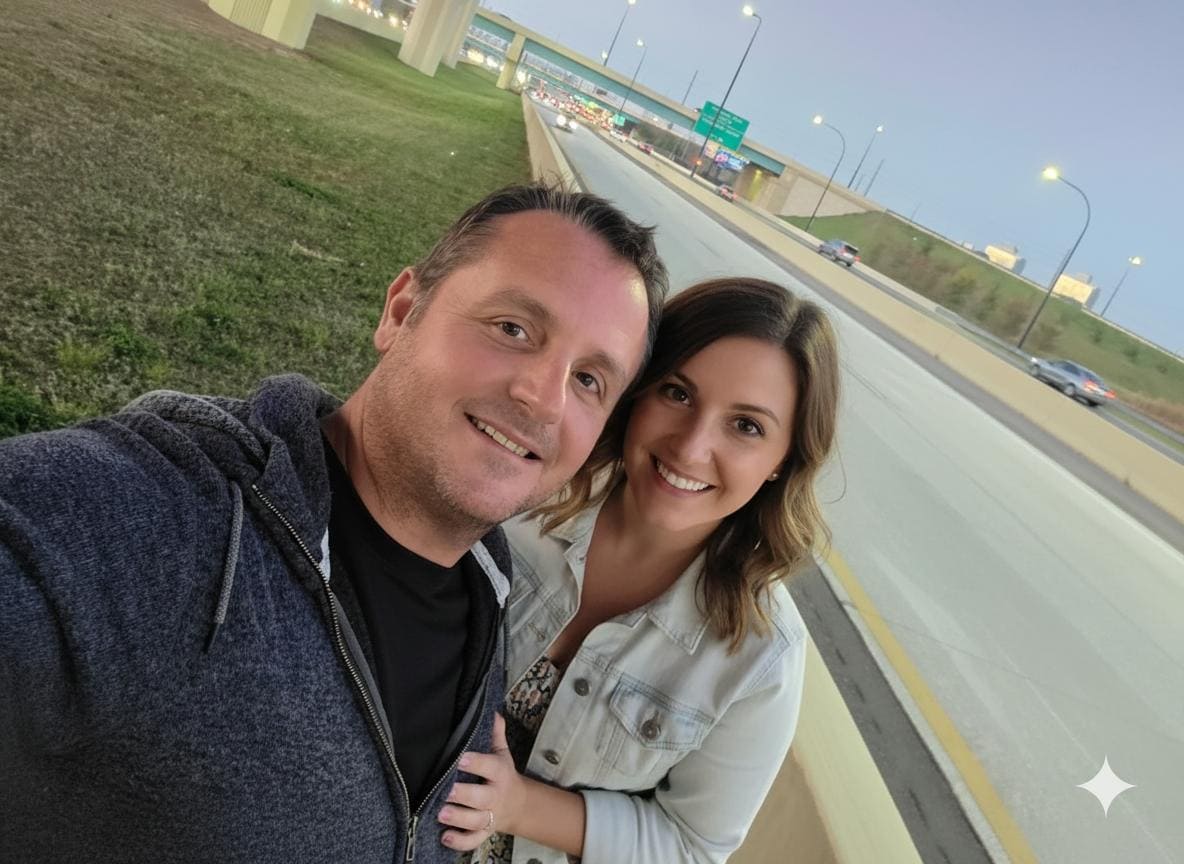My fiance and I out on the street after being rejected by Extended Stay.
