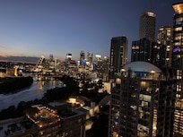 Nighttime view from balcony