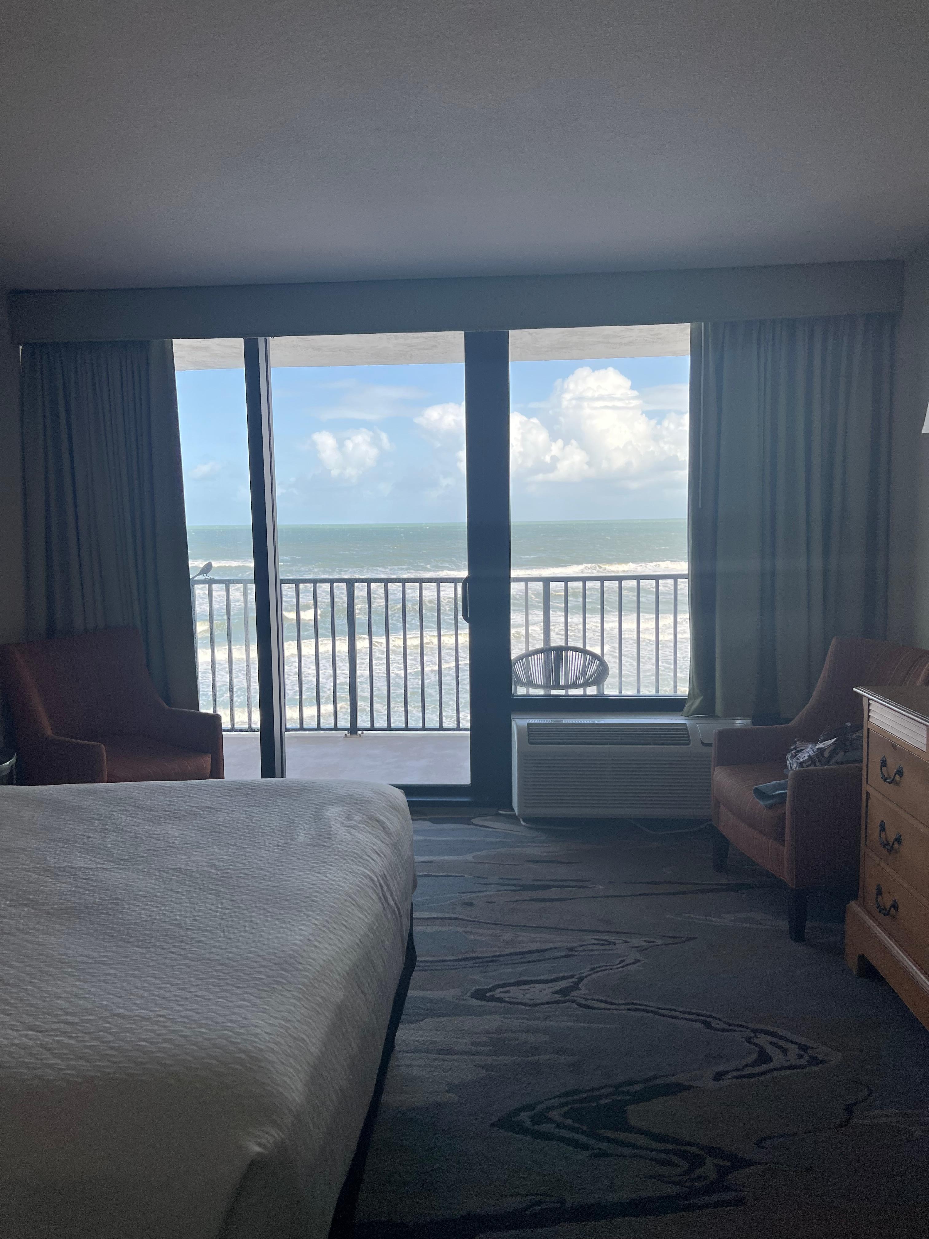 Perfect view, large balcony too.