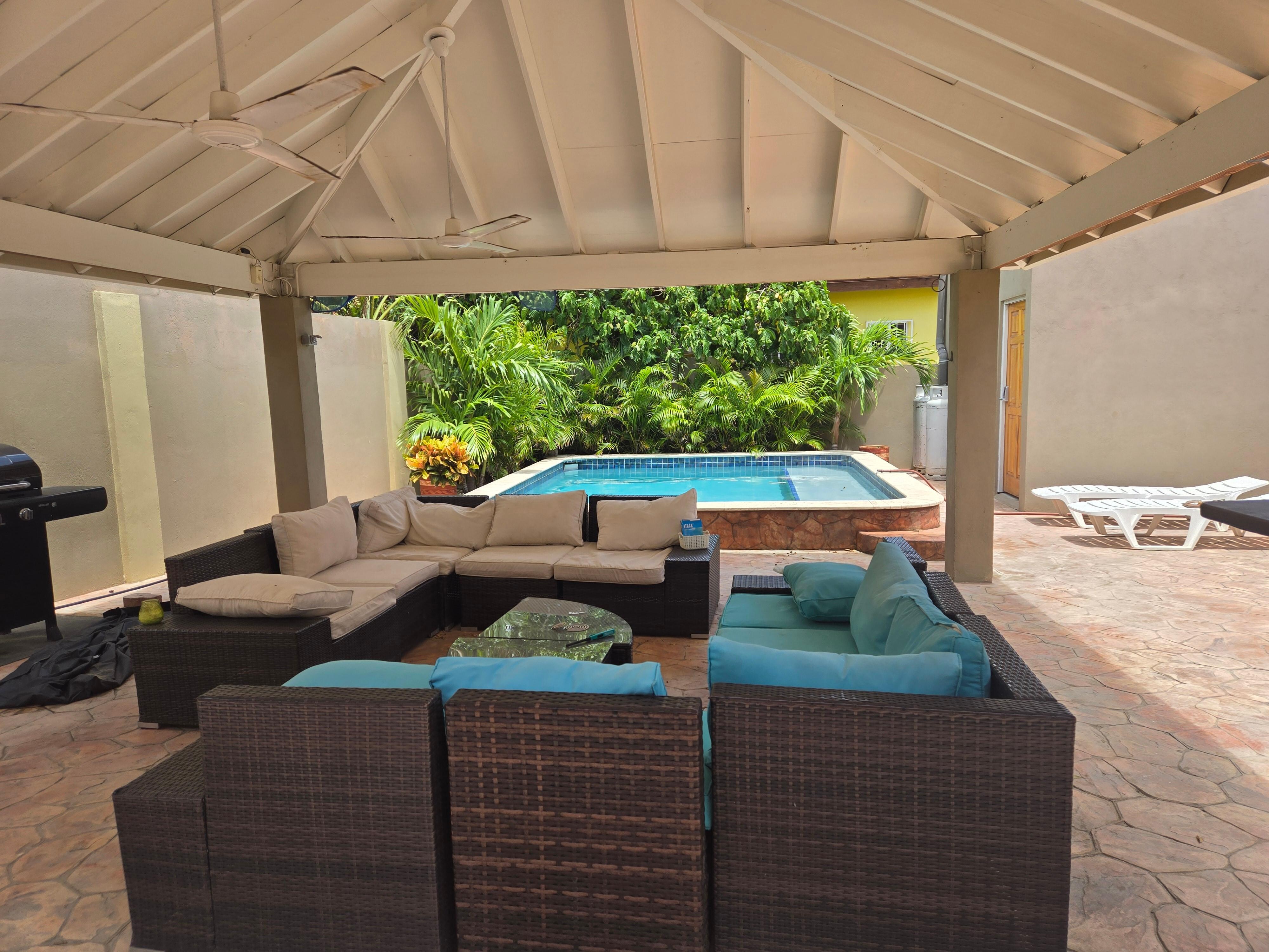 Out back patio area