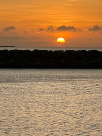 Sunset from the rocks on the campground side.
