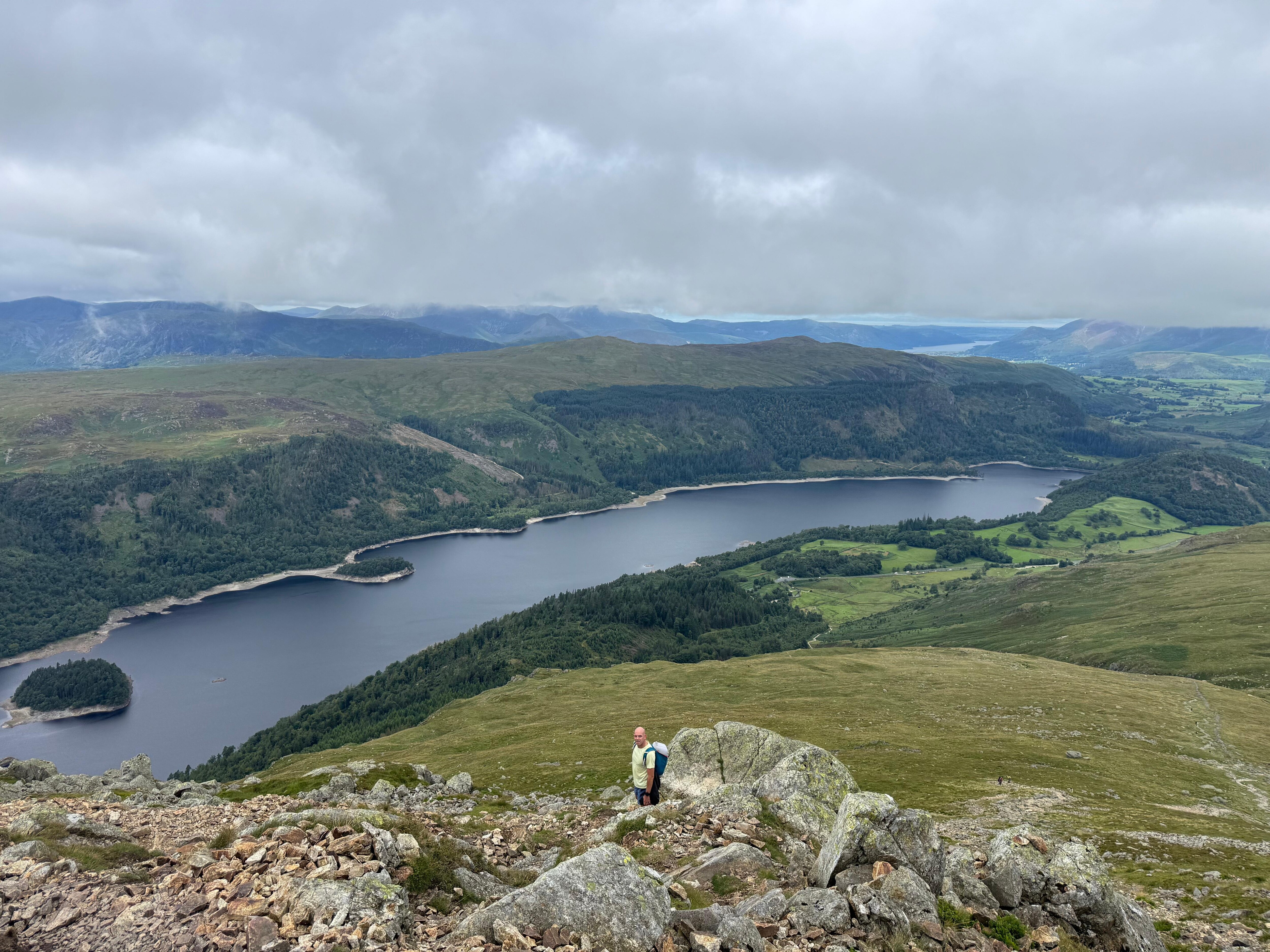 View from 2/3 way up Helvellyn