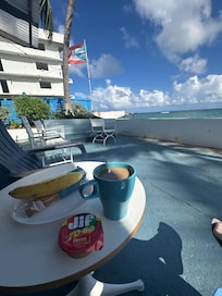 Breakfast view.