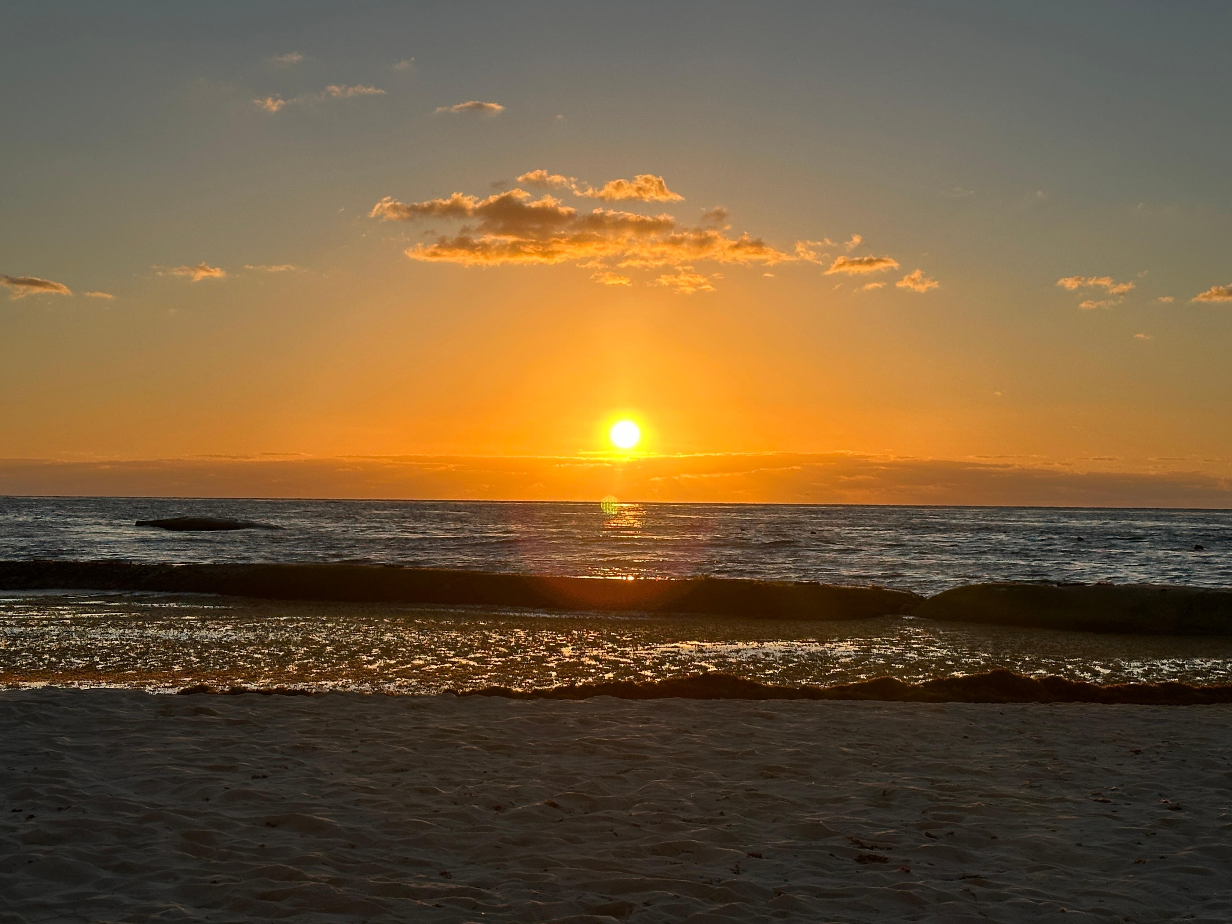 Beach early morning at the resort