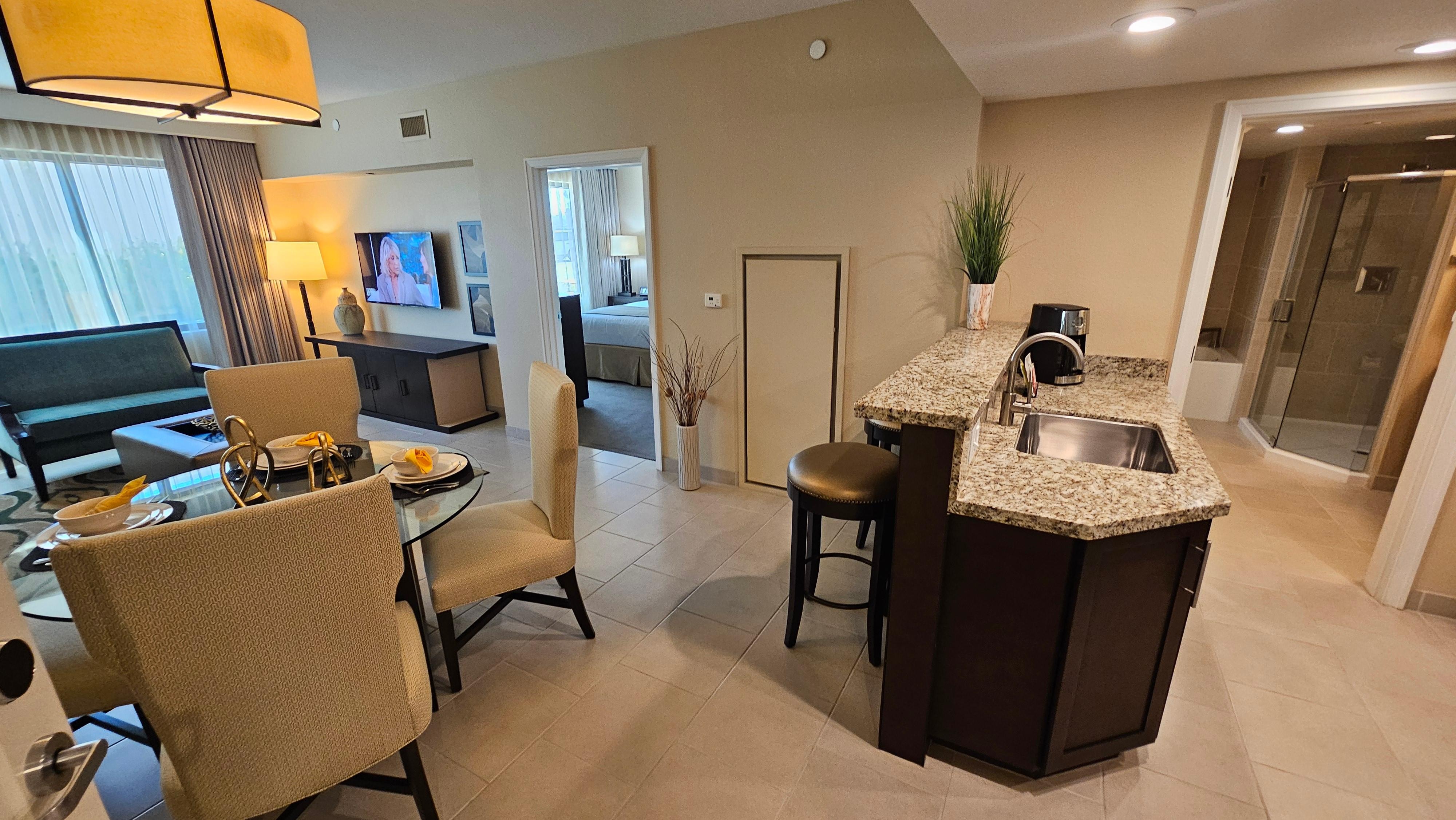 Kitchen and living room 