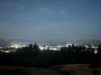 The lights of the valley from the back deck.