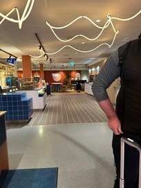 Reception and cafe area