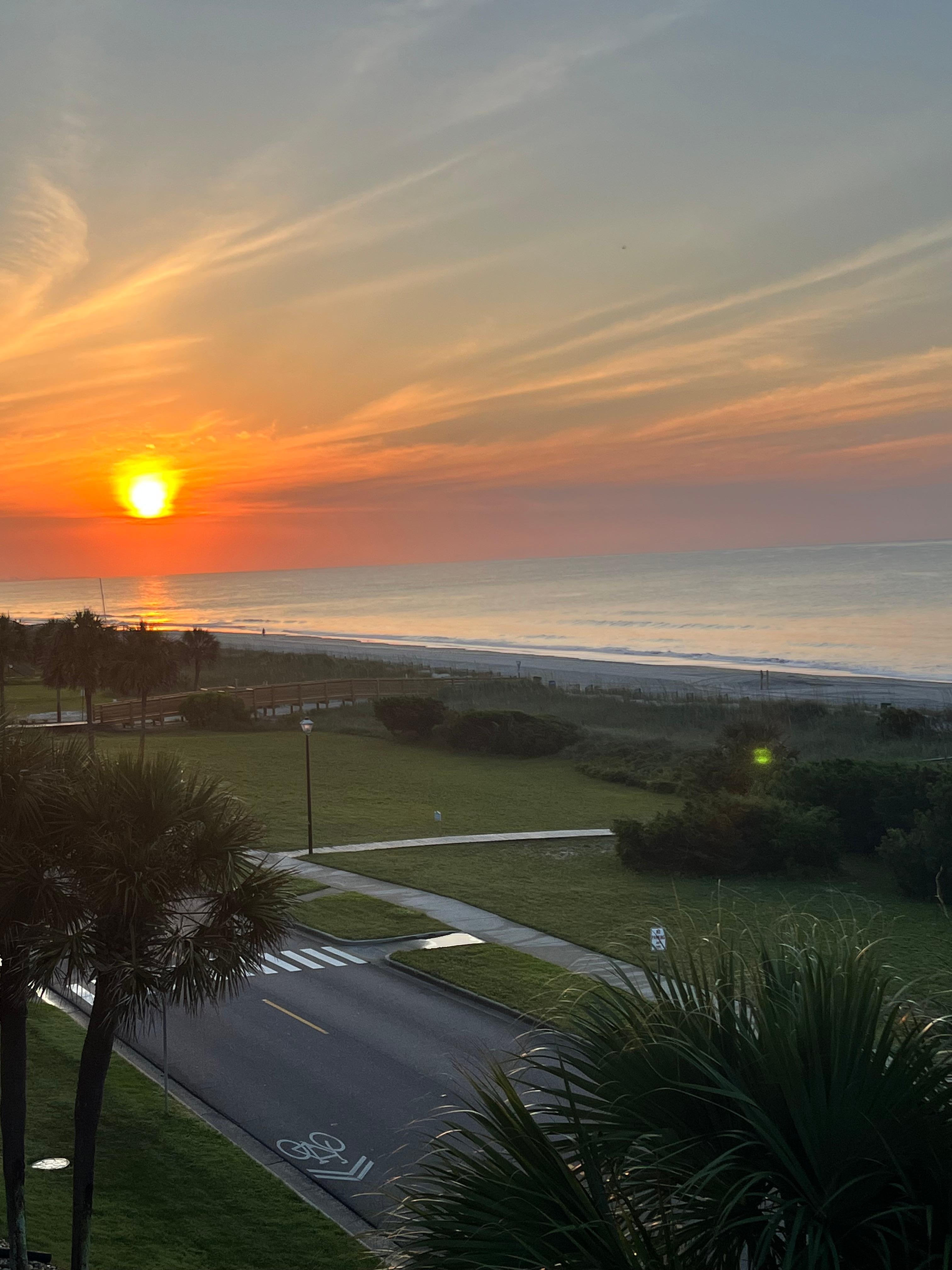 Sunrise from the balcony 