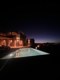 at night (bottom floor)