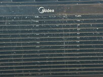 the a/c unit full of dust