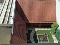 Hotel courtyard