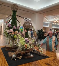Front lobby flowers