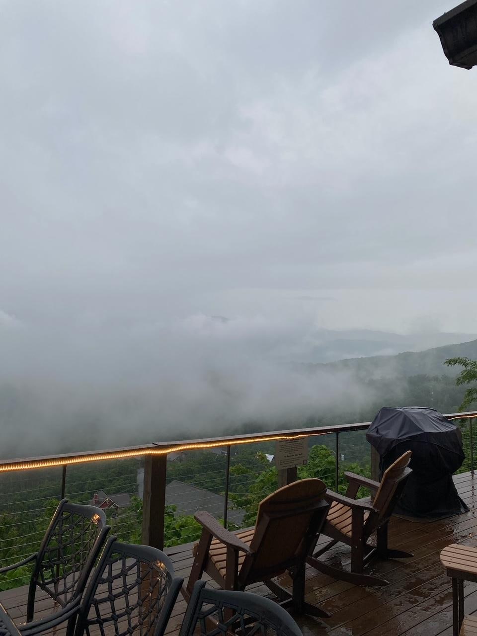 We loved it when the clouds rolled in...