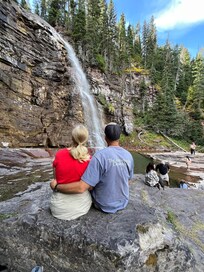 Enjoying Virginia Falls