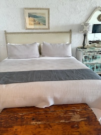 Bed looks nice but mattress and pillows aren’t in the best shape