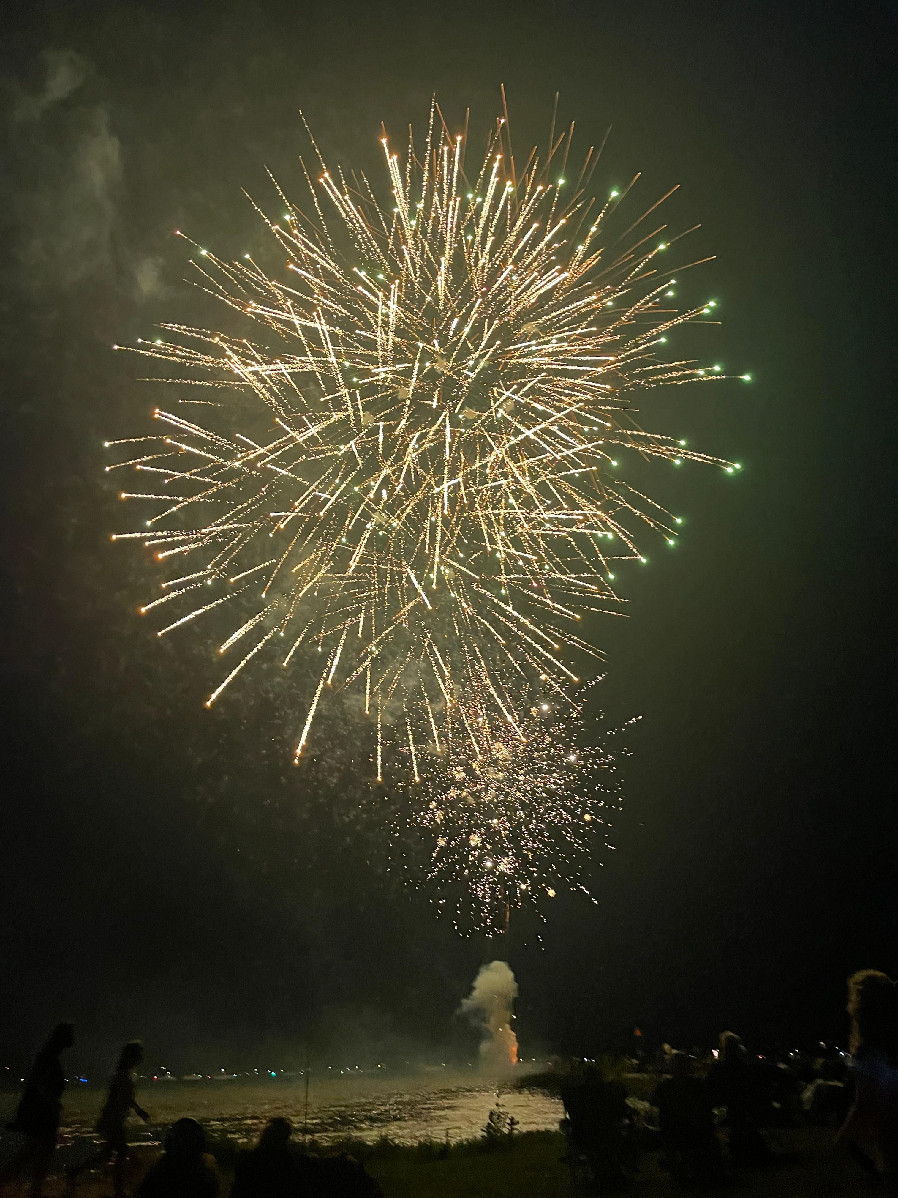 Fireworks on Burt Lake