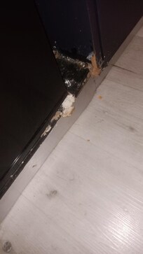 Never Imagine checking in from photos on sit to seeing this. Missing Photos of Fire alarm covered with plastic bag was unsafe