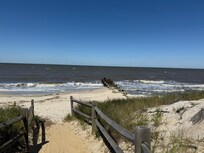 A few houses away from the beach