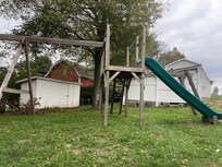 The play structure that the kids got wore themselves out on.