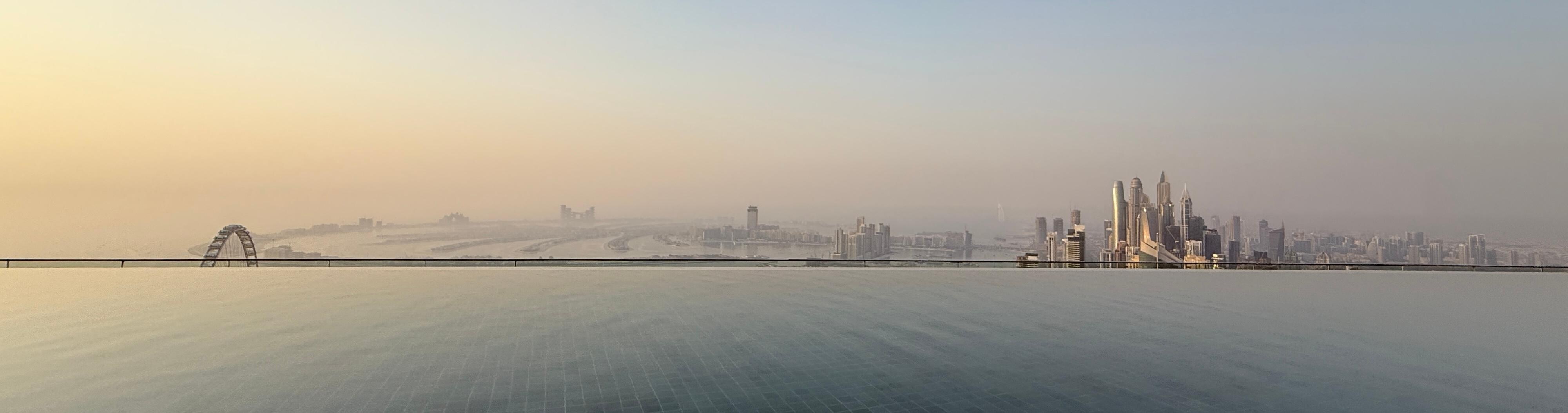 Panoramic view of The Palm and Marina!