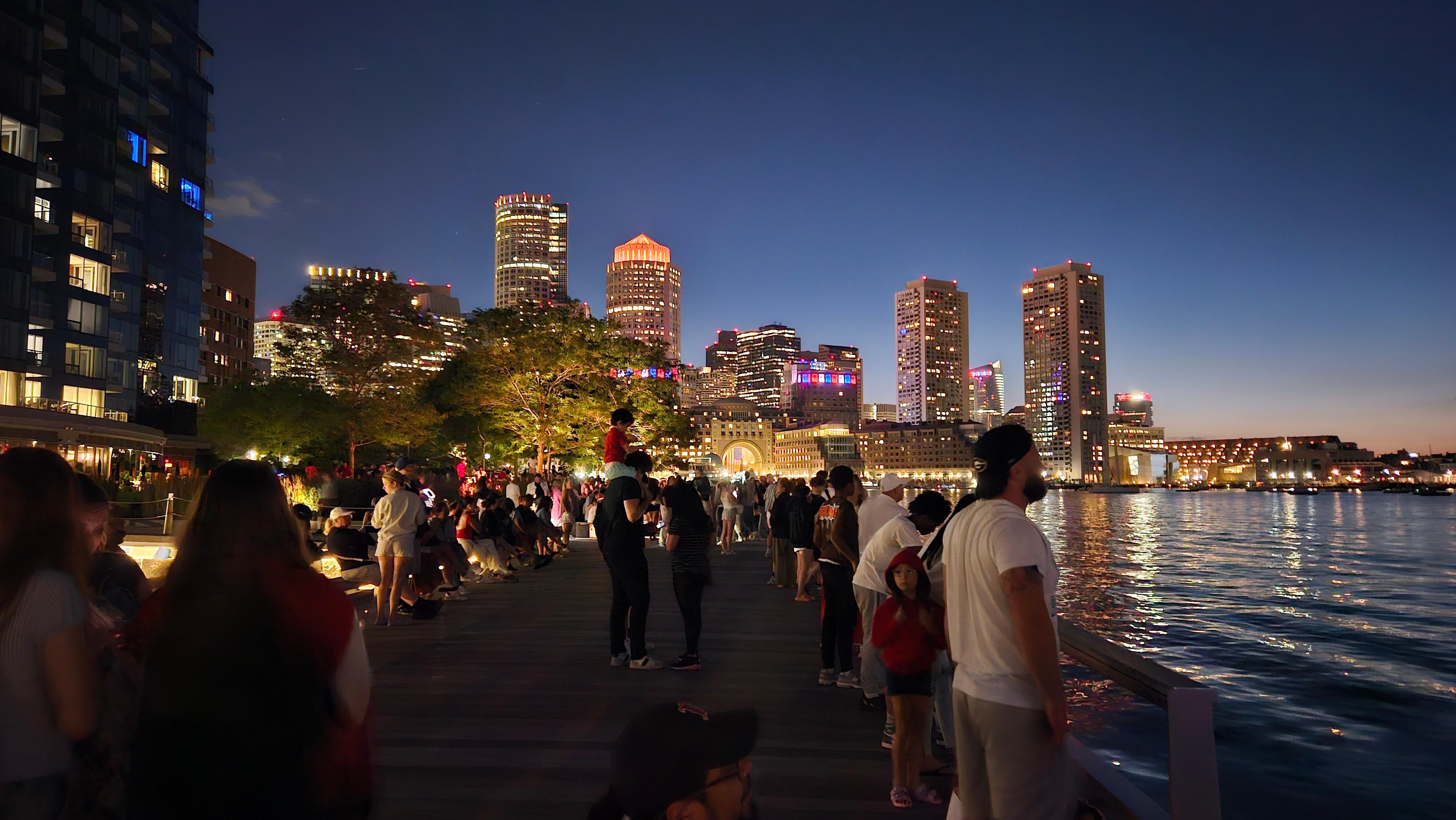 Boston in the night of 4th july
