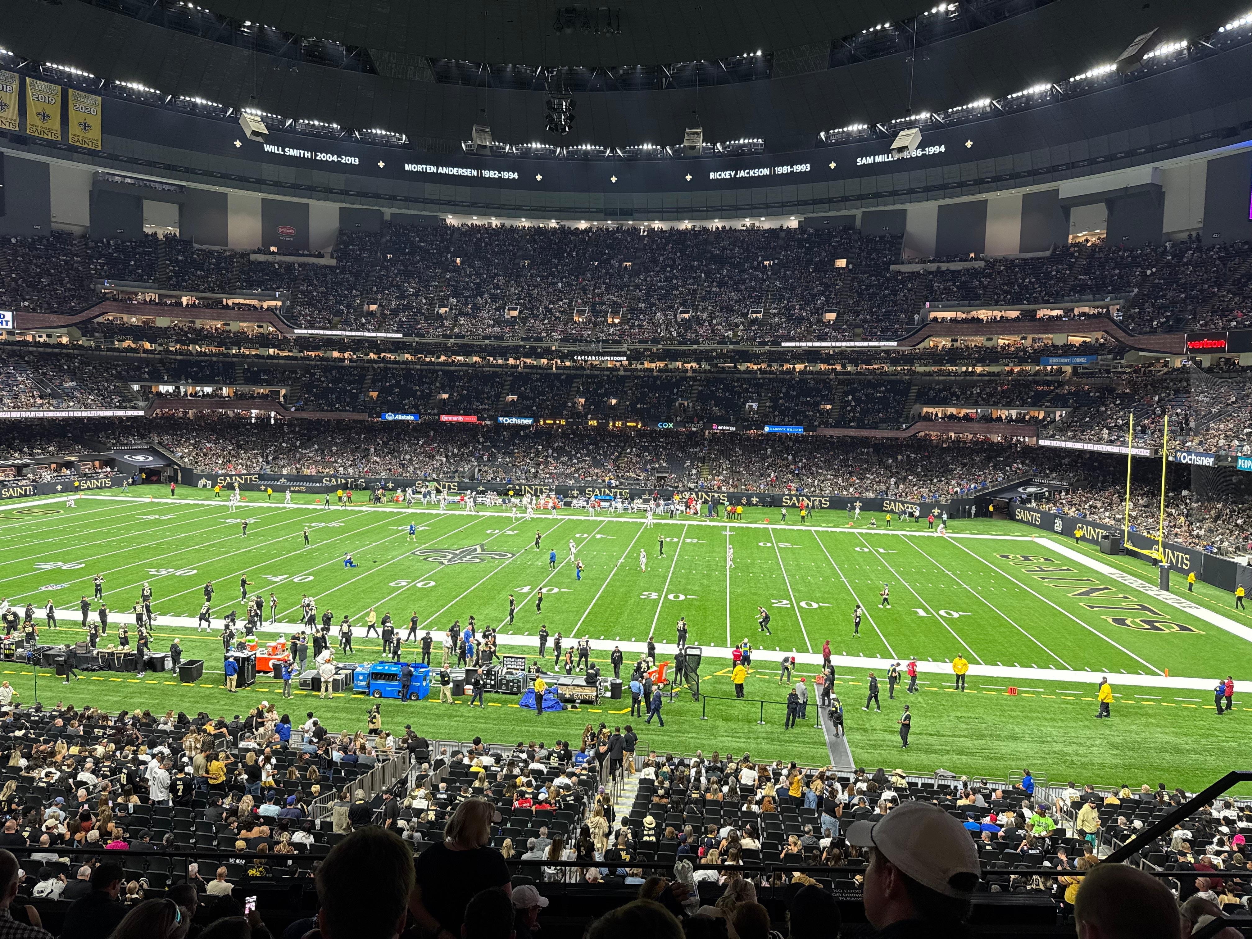 I was able to take in a Saints game