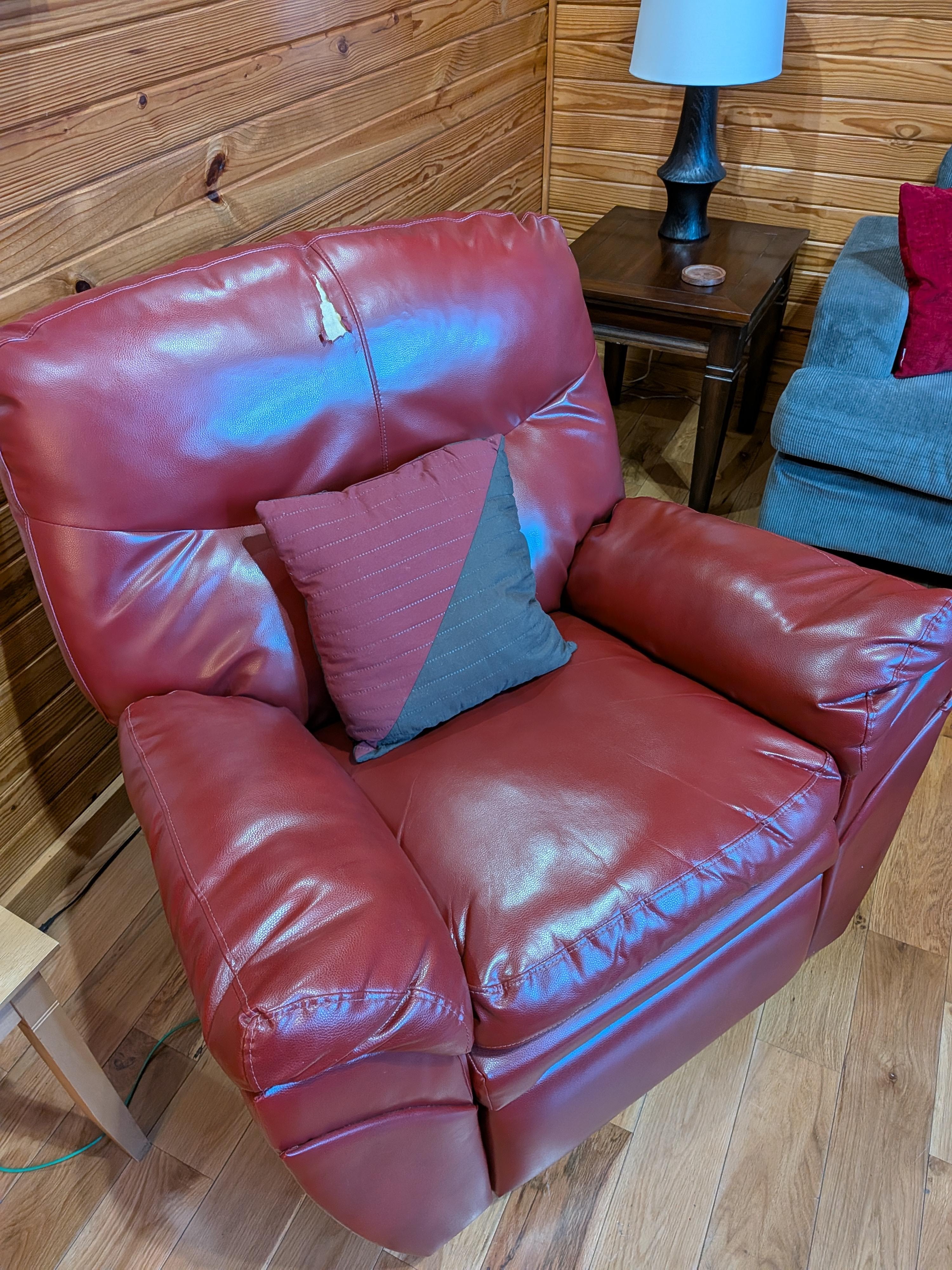 Tear we found in the living room on day 1