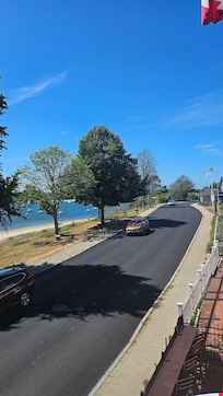 Street view in front of Glencove Hotel