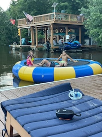 Kids enjoyed water trampoline!