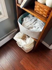 Dirty towels and unwashed sheets