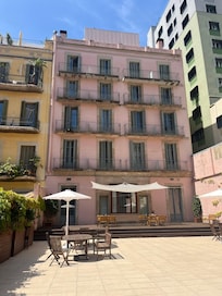 View from the patio behind the hotel.