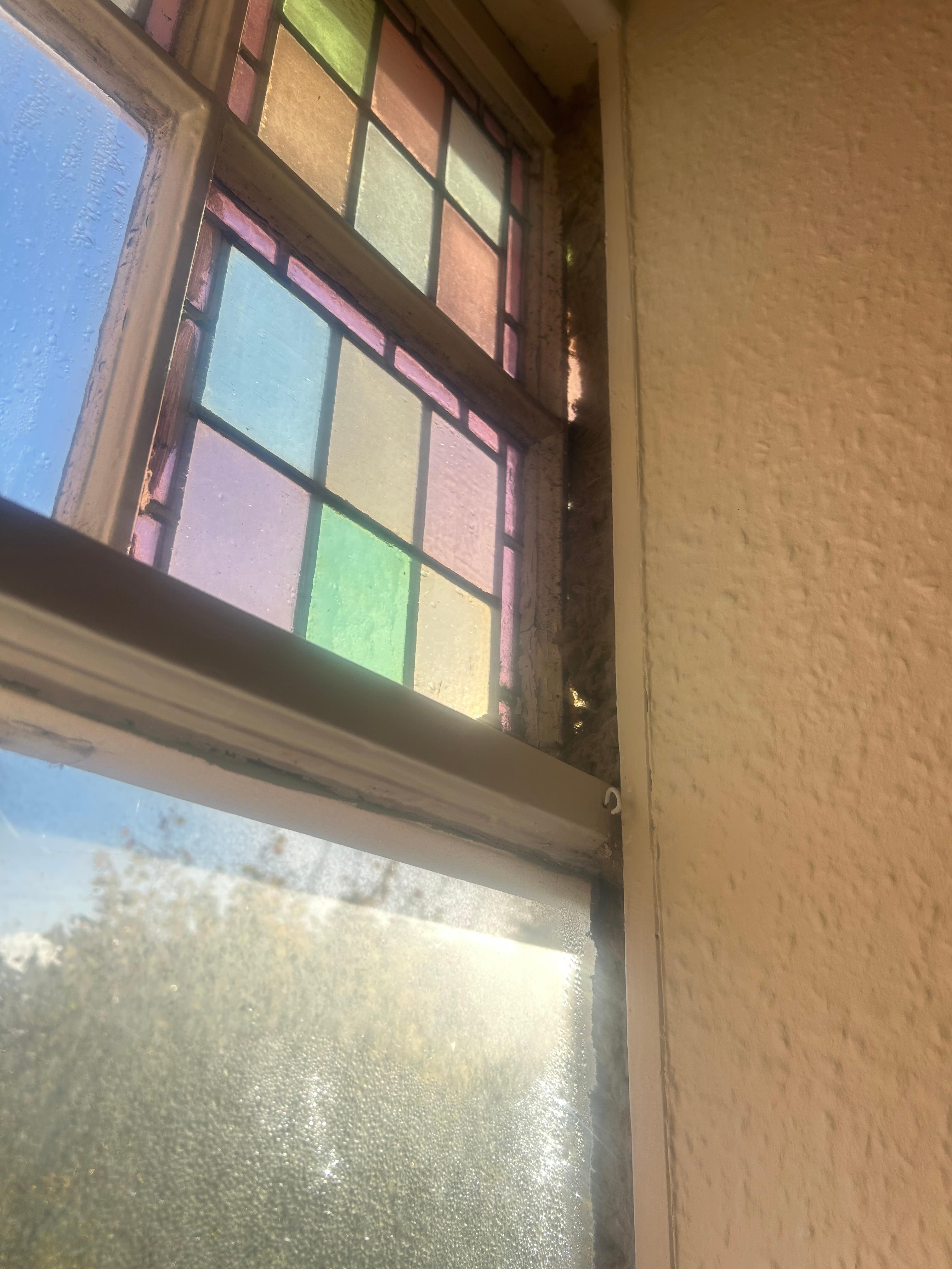 Hole in window frame