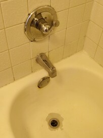 No cold water in shower, only boiling hot, so no one could bathe