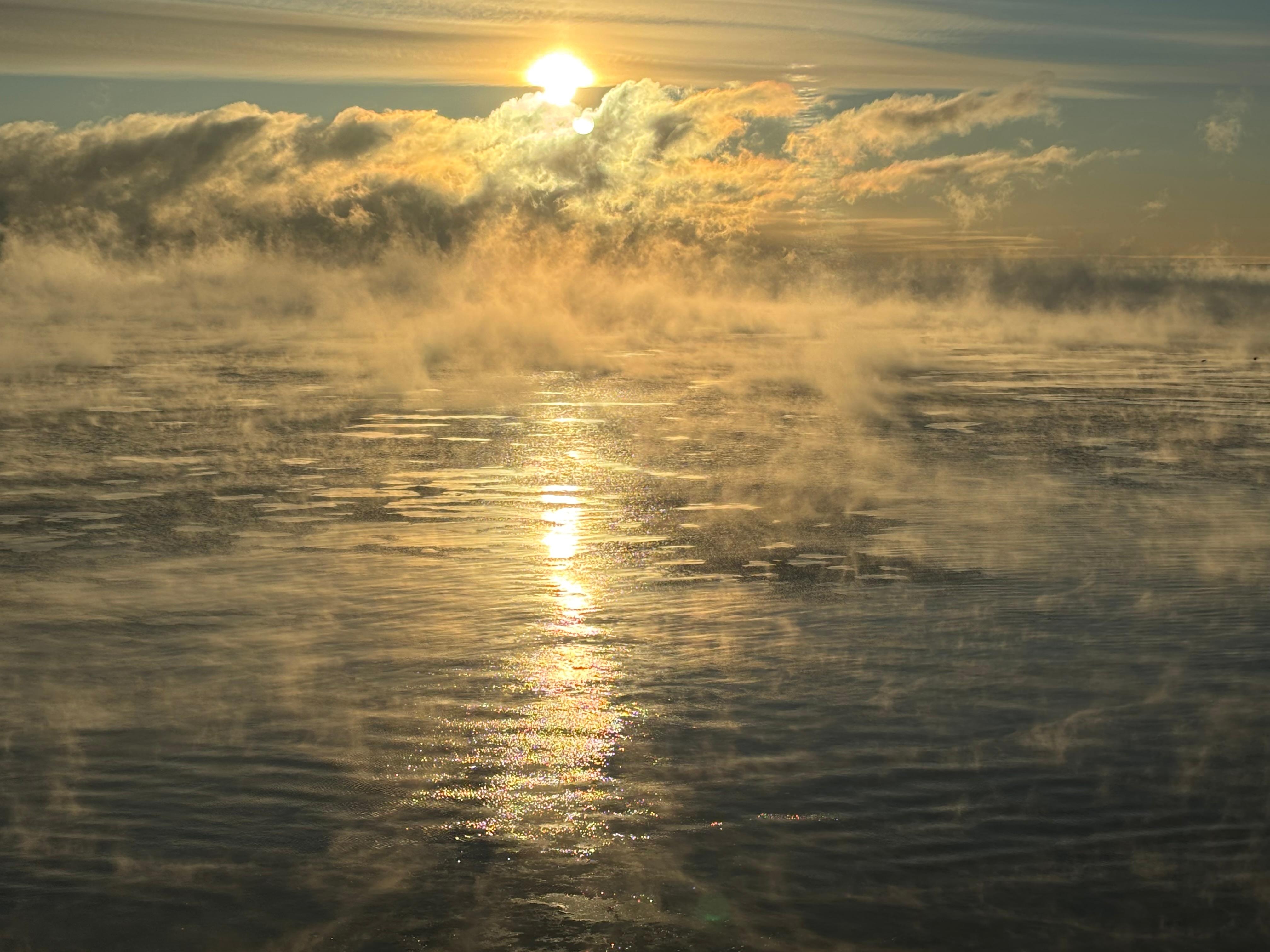 Sunrise on Lake Superior. 