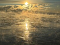 Sunrise on Lake Superior.