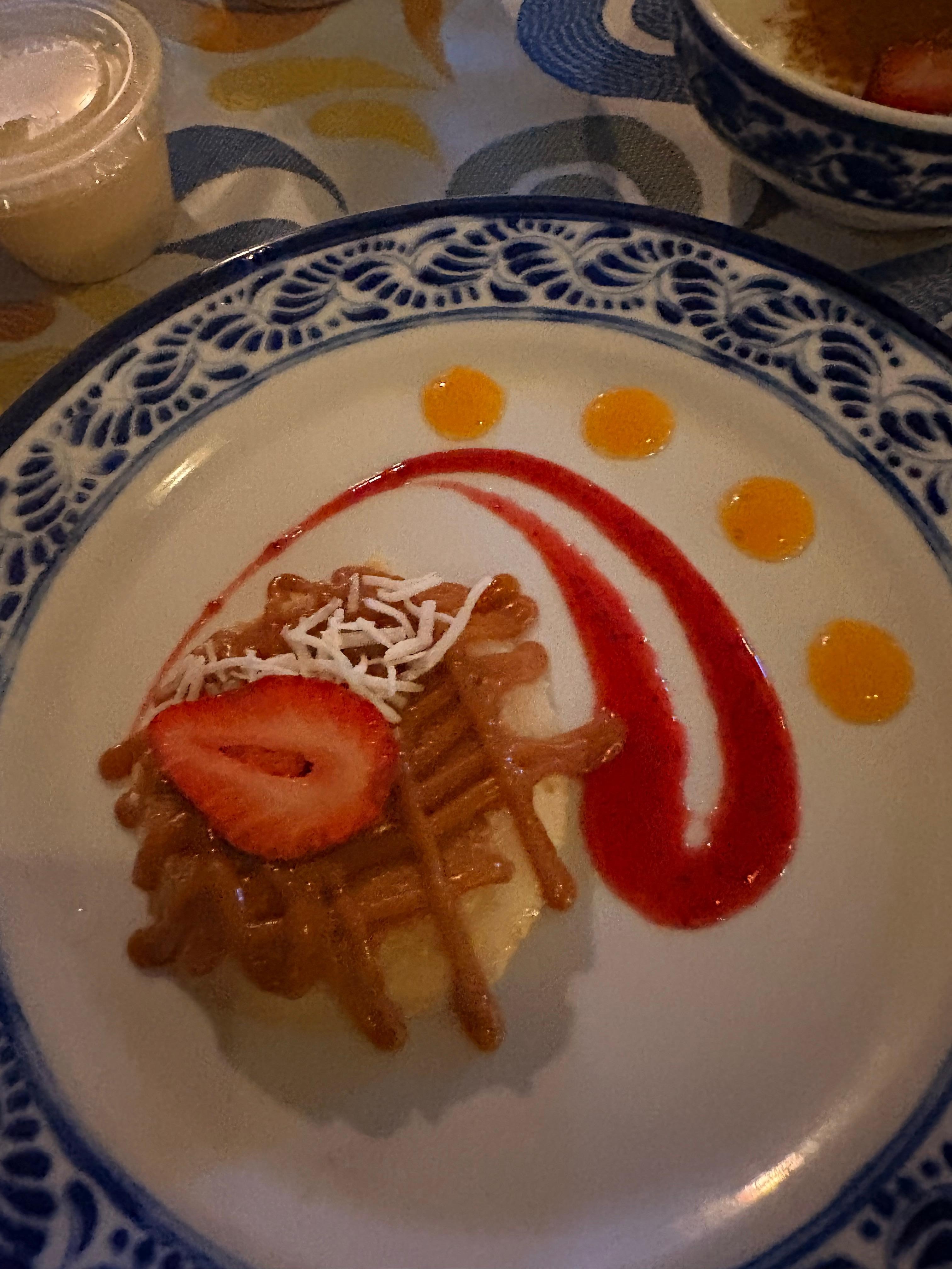 Desserts plated beautifully I give 4.5 stars!