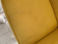 Stained living room chair