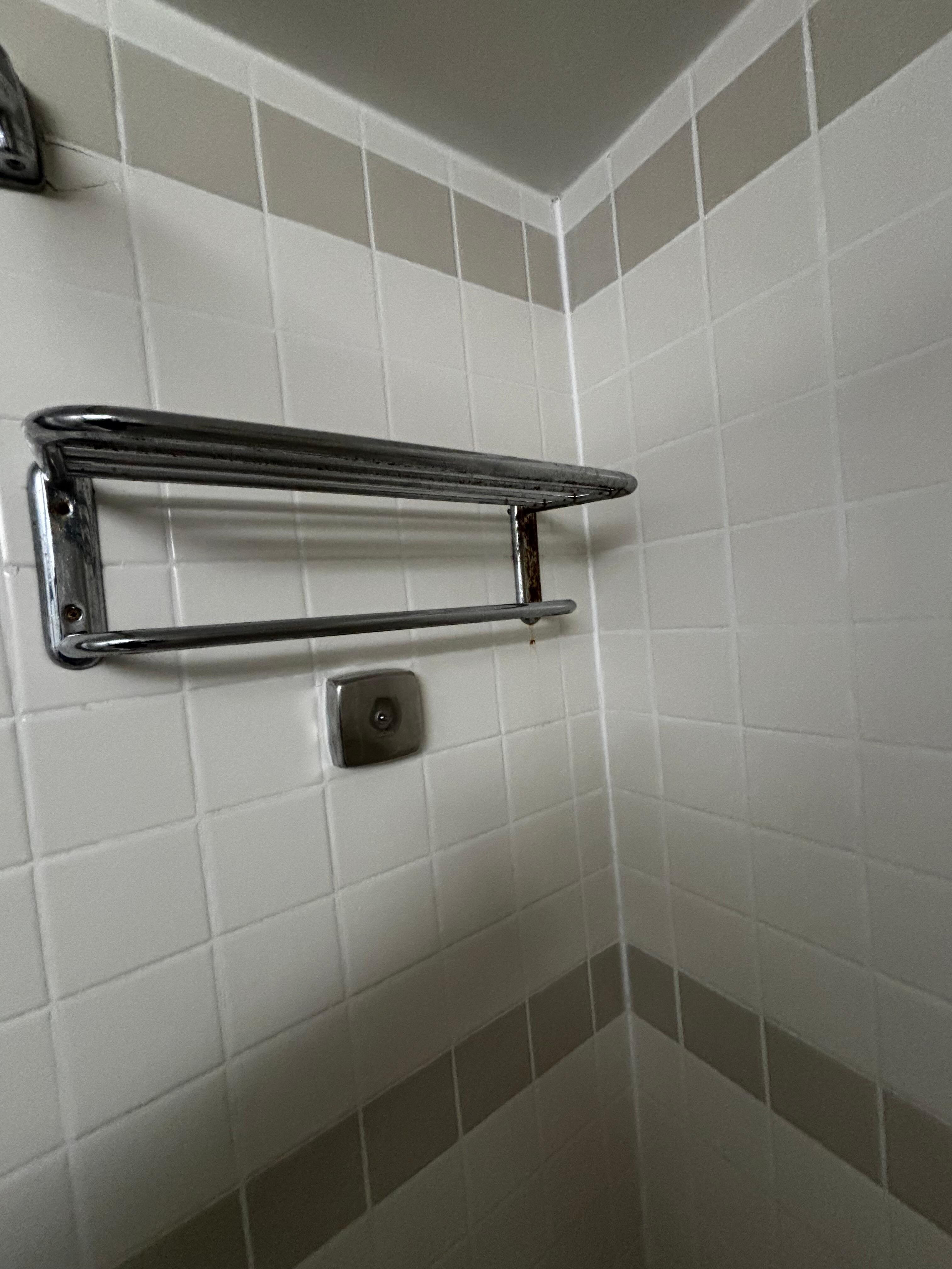 Running rust in shower