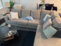 Low quality furniture and pillows
