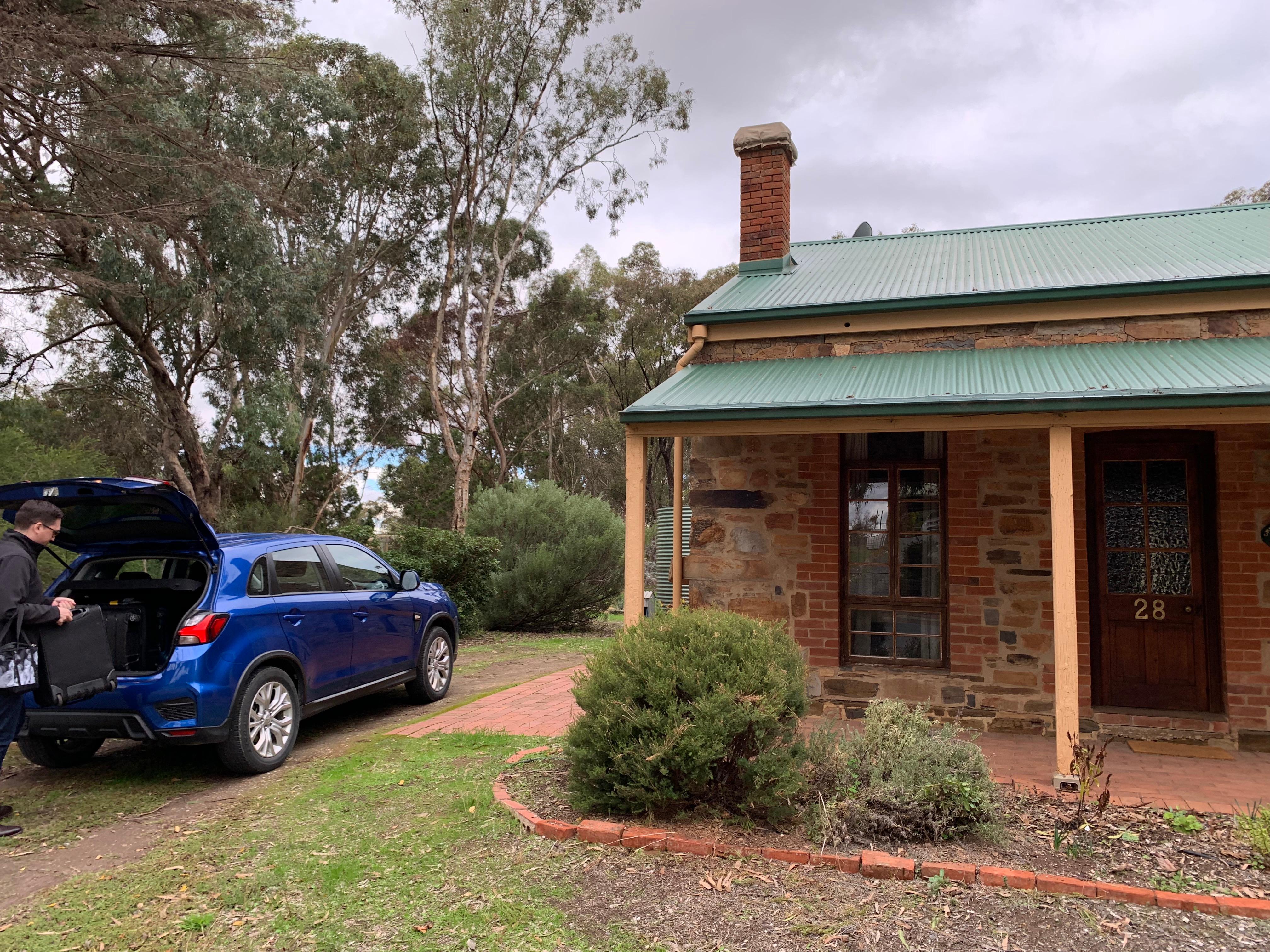 Parking beside the house and rear entry