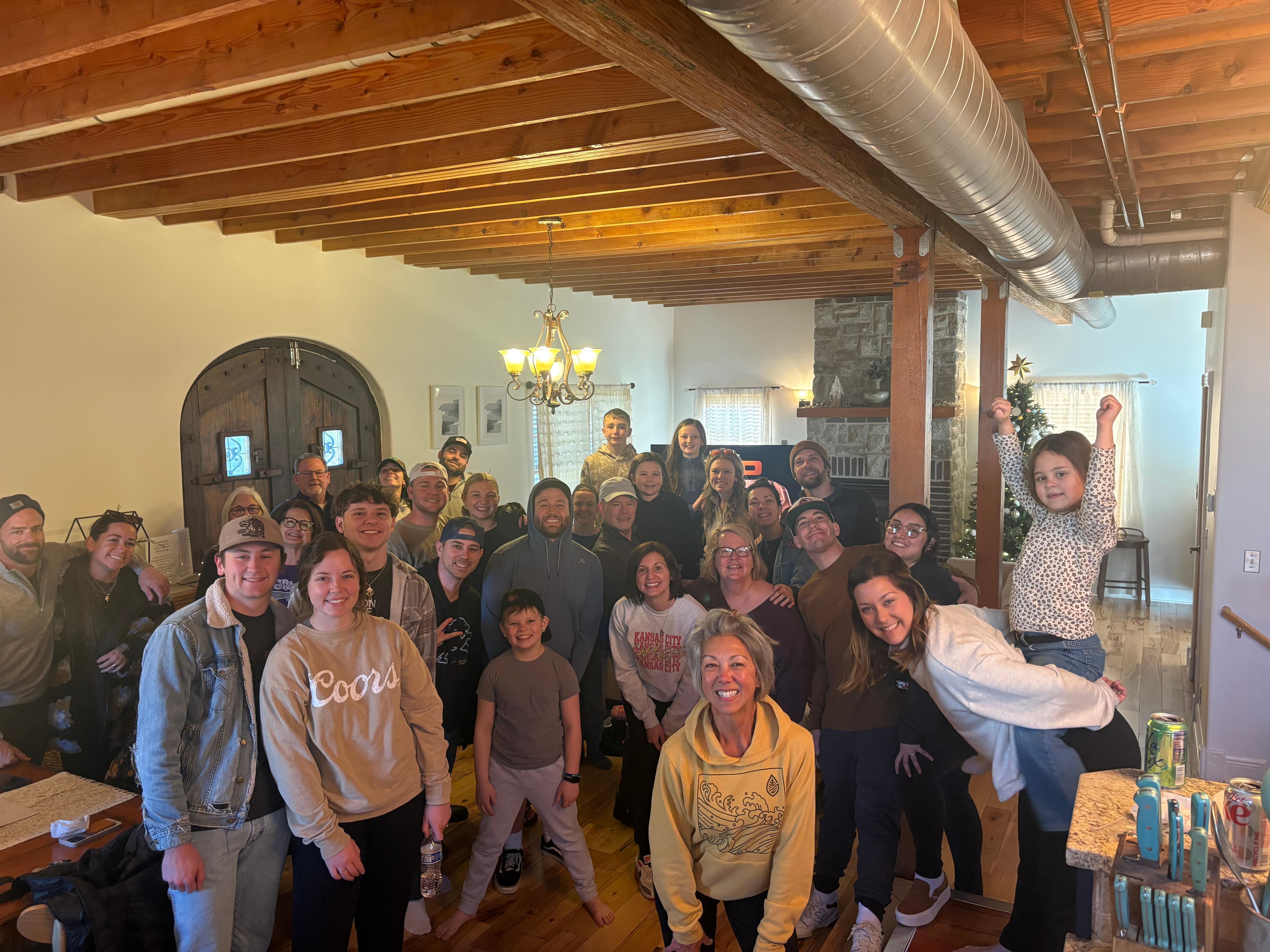 Our family had a place to say goodbyes before they flew home